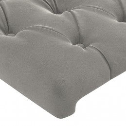 Acquista Testiera ad Orecchio Grigio Chiaro 103x16x118/128 cm in Velluto con riferimento GHV-3119958 della ditta 