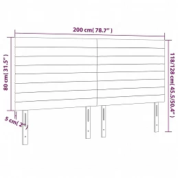 Acquista Testiere 4 pz Rosa 100x5x78/88 cm in Velluto con riferimento GHV-3116543 della ditta 