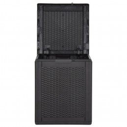 Acquista Baule da Giardino 90 L Nero in Rattan PP con riferimento GHV-151227 della ditta GARDENHOME