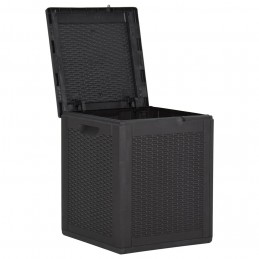 Acquista Baule da Giardino 90 L Nero in Rattan PP con riferimento GHV-151227 della ditta GARDENHOME