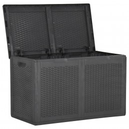 Acquista Baule da Giardino 180 L Nero in Rattan PP con riferimento GHV-151228 della ditta GARDENHOME