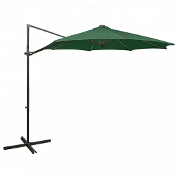 Acquista Ombrellone a Sbalzo con Palo e Luci a LED Verde 300 cm con riferimento GHV-312337 della ditta 