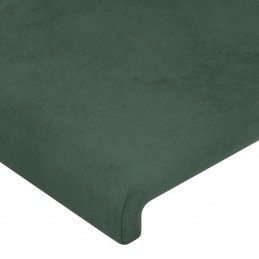 Acquista Testiera ad Orecchio Verde Scuro 203x23x118/128cm in Velluto con riferimento GHV-3117745 della ditta 