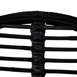 Acquista Sedie da Pranzo 4 pz Nere in Rattan Naturale con riferimento GHV-244572 della ditta 