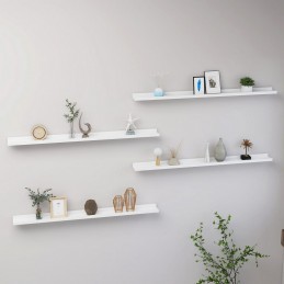 Acquista Mensole da Parete 4 pz Bianche 100x9x3 cm con riferimento GHV-326663 della ditta 