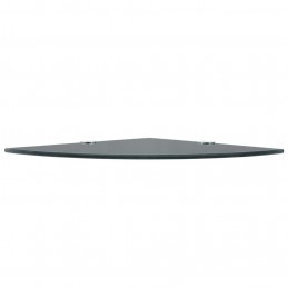 Acquista Scaffale Angolare con Supporti Cromati in Vetro Nero 35x35 cm con riferimento GHV-243856 della ditta 