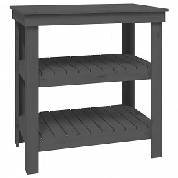 Acquista Banco da Lavoro Grigio 78,5x50x80 cm in Legno Massello di Pino con riferimento GHV-823641 della ditta 