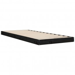 Acquista Giroletto Nero 75x190 cm Legno Massello Pino 2FT6 Small Single con riferimento GHV-823488 della ditta 