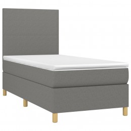 Acquista Letto a Molle Materasso e LED Grigio Scuro 80x200 cm in Tessuto con riferimento GHV-3135230 della ditta 