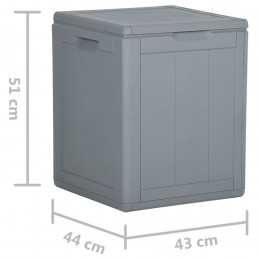 Acquista Baule da Giardino 90 L Grigio in Rattan PP con riferimento GHV-151233 della ditta GARDENHOME