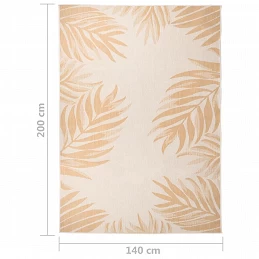Acquista Tappeto da Esterni a Tessitura Piatta 140x200cm Motivo a Foglie con riferimento GHV-340859 della ditta 