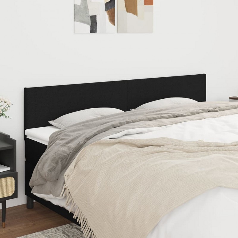 Acquista Testiere 2 pz Nero 100x5x78/88 cm in Tessuto con riferimento GHV-345846 della ditta 