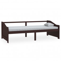 Acquista Divano Letto a 3 Posti Marrone Scuro Massello di Pino 90x200cm con riferimento GHV-322167 della ditta 