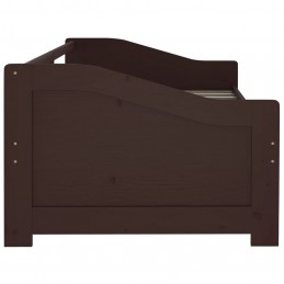 Acquista Divano Letto a 3 Posti Marrone Scuro Massello di Pino 90x200cm con riferimento GHV-322167 della ditta 