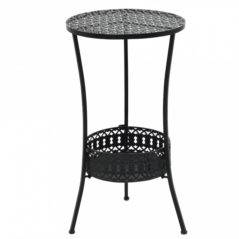 Acquista Tavolo da Bistrot Nero 40x70 cm in Metallo con riferimento GHV-245939 della ditta GARDENHOME