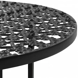 Acquista Tavolo da Bistrot Nero 40x70 cm in Metallo con riferimento GHV-245939 della ditta GARDENHOME