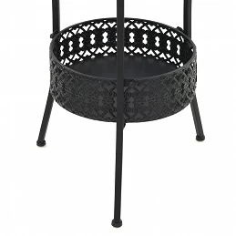 Acquista Tavolo da Bistrot Nero 40x70 cm in Metallo con riferimento GHV-245939 della ditta GARDENHOME