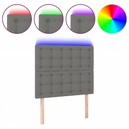 Acquista Testiera a LED GrigioScuro 100x5x118/128cm inTessuto con riferimento GHV-3122849 della ditta 