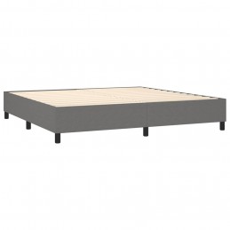 Acquista Giroletto a Molle con Materasso Grigio Scuro 200x200 cm Tessuto con riferimento GHV-3131778 della ditta 