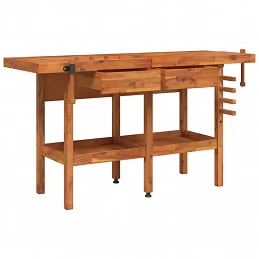Acquista Banco Lavoro Cassetti e Morse 162x62x83cm Legno Massello Acacia con riferimento GHV-153323 della ditta 