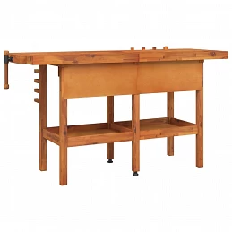 Acquista Banco Lavoro Cassetti e Morse 162x62x83cm Legno Massello Acacia con riferimento GHV-153323 della ditta 