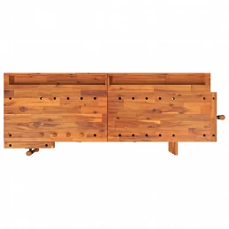 Acquista Banco Lavoro Cassetti e Morse 162x62x83cm Legno Massello Acacia con riferimento GHV-153323 della ditta 