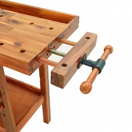 Acquista Banco Lavoro Cassetti e Morse 162x62x83cm Legno Massello Acacia con riferimento GHV-153323 della ditta 