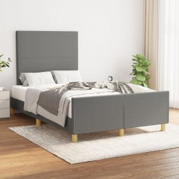 Acquista Giroletto con Testiera Grigio Scuro 120x200 cm in Tessuto con riferimento GHV-3124880 della ditta 