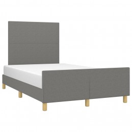 Acquista Giroletto con Testiera Grigio Scuro 120x200 cm in Tessuto con riferimento GHV-3124880 della ditta 