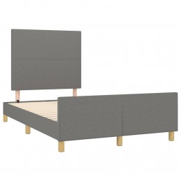 Acquista Giroletto con Testiera Grigio Scuro 120x200 cm in Tessuto con riferimento GHV-3124880 della ditta 