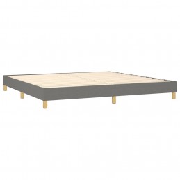 Acquista Giroletto a Molle con Materasso Grigio Scuro 200x200 cm Tessuto con riferimento GHV-3126670 della ditta 