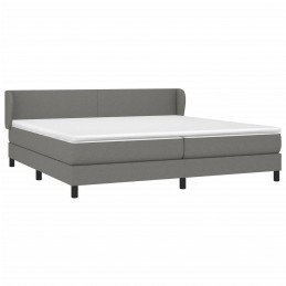 Acquista Giroletto a Molle con Materasso Grigio Scuro 200x200 cm Tessuto con riferimento GHV-3126110 della ditta 