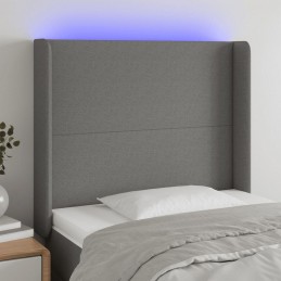 Acquista Testiera a LED GrigioScuro 103x16x118/128cm inTessuto con riferimento GHV-3123759 della ditta 