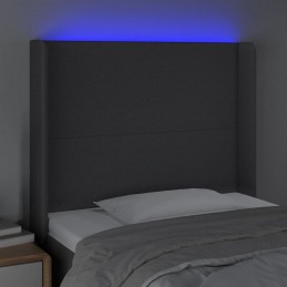 Acquista Testiera a LED GrigioScuro 103x16x118/128cm inTessuto con riferimento GHV-3123759 della ditta 