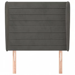 Acquista Testiera ad Orecchio GrigioScuro 103x23x118/128cm in Velluto con riferimento GHV-3118139 della ditta 