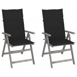 Acquista Sedie da Giardino Reclinabili 2 pz con Cuscini Massello Acacia con riferimento GHV-3064705 della ditta 