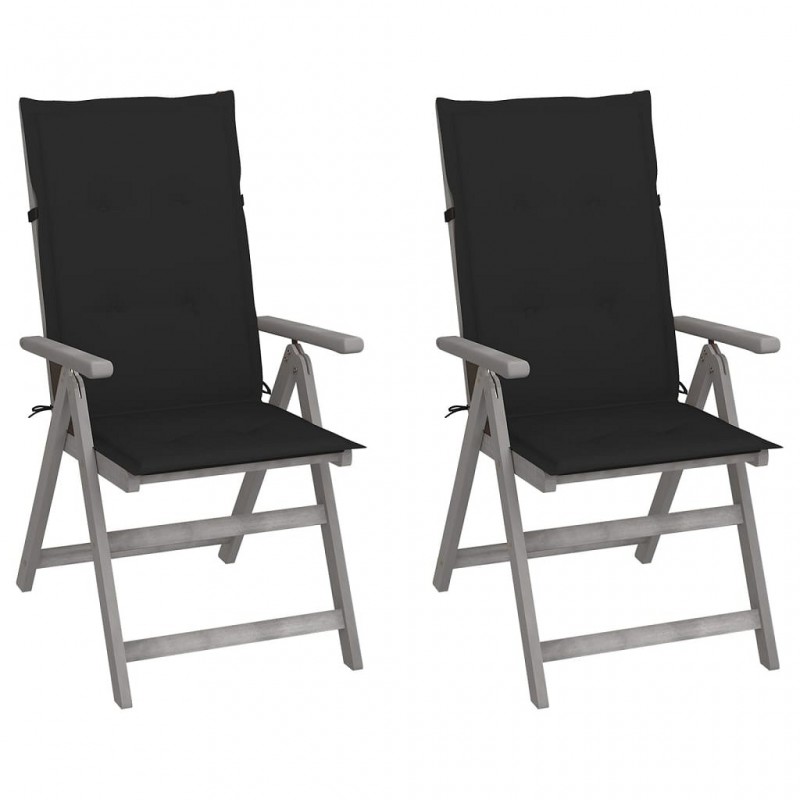 Acquista Sedie da Giardino Reclinabili 2 pz con Cuscini Massello Acacia con riferimento GHV-3064705 della ditta 