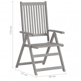 Acquista Sedie da Giardino Reclinabili 2 pz con Cuscini Massello Acacia con riferimento GHV-3064705 della ditta 