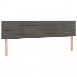 Acquista Testiera a LED Grigio Scuro 200x5x78/88 cm in Velluto con riferimento GHV-3121819 della ditta 