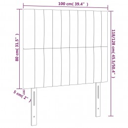 Acquista Testiera a LED Marrone Scuro 100x5x118/128 cm in Tessuto con riferimento GHV-3122655 della ditta 