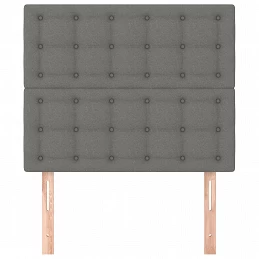 Acquista Testiera 2 pz Grigio Scuro 90x5x78/88 cm in Tessuto con riferimento GHV-3116749 della ditta 