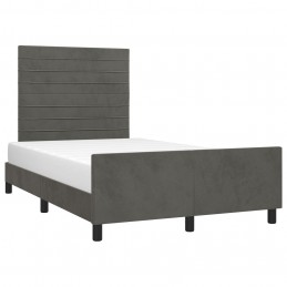 Acquista Giroletto con Testiera Grigio Scuro 120x200 cm in Velluto con riferimento GHV-3125807 della ditta 