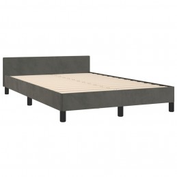 Acquista Giroletto con Testiera Grigio Scuro 120x200 cm in Velluto con riferimento GHV-3125807 della ditta 