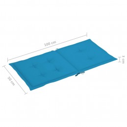 Acquista Cuscini per Sedie da Giardino 6 pz Blu 100x50x3 cm con riferimento GHV-314135 della ditta 