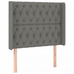 Acquista Letto a Molle Materasso e LED Grigio Scuro 90x190 cm in Tessuto con riferimento GHV-3139078 della ditta 