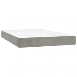 Acquista Giroletto a Molle con Materasso Grigio Chiaro 120x200cm Velluto con riferimento GHV-3143133 della ditta 