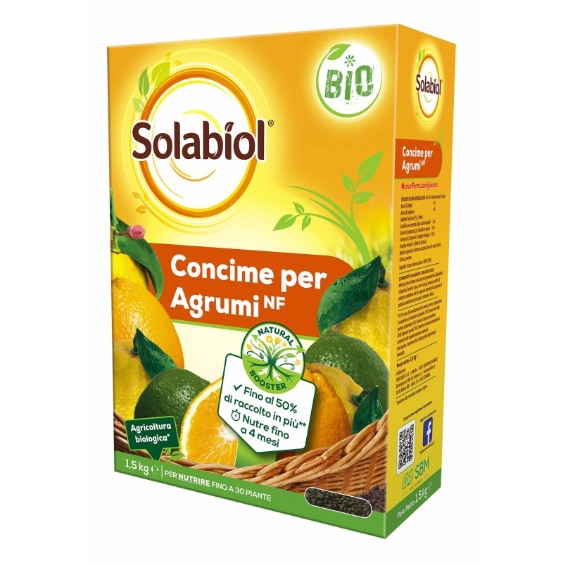 Acquista Solabiol Concime biologico Agrumi 1,5 Kg 4 mesi con riferimento 855001454 della ditta SBM life science