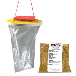 Acquista Red Top Mosche Trappola meccanica con esca alimentare per la cattura delle mosche con riferimento 6-49-512X50 della ditta BLUE LINE