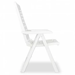 Acquista Sedie Reclinabili da Giardino 4 pz in Plastica Bianche con riferimento GHV-275067 della ditta GARDENHOME