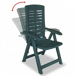 Acquista Sedie Reclinabili da Giardino 4 pz in Plastica Verdi con riferimento GHV-275069 della ditta GARDENHOME